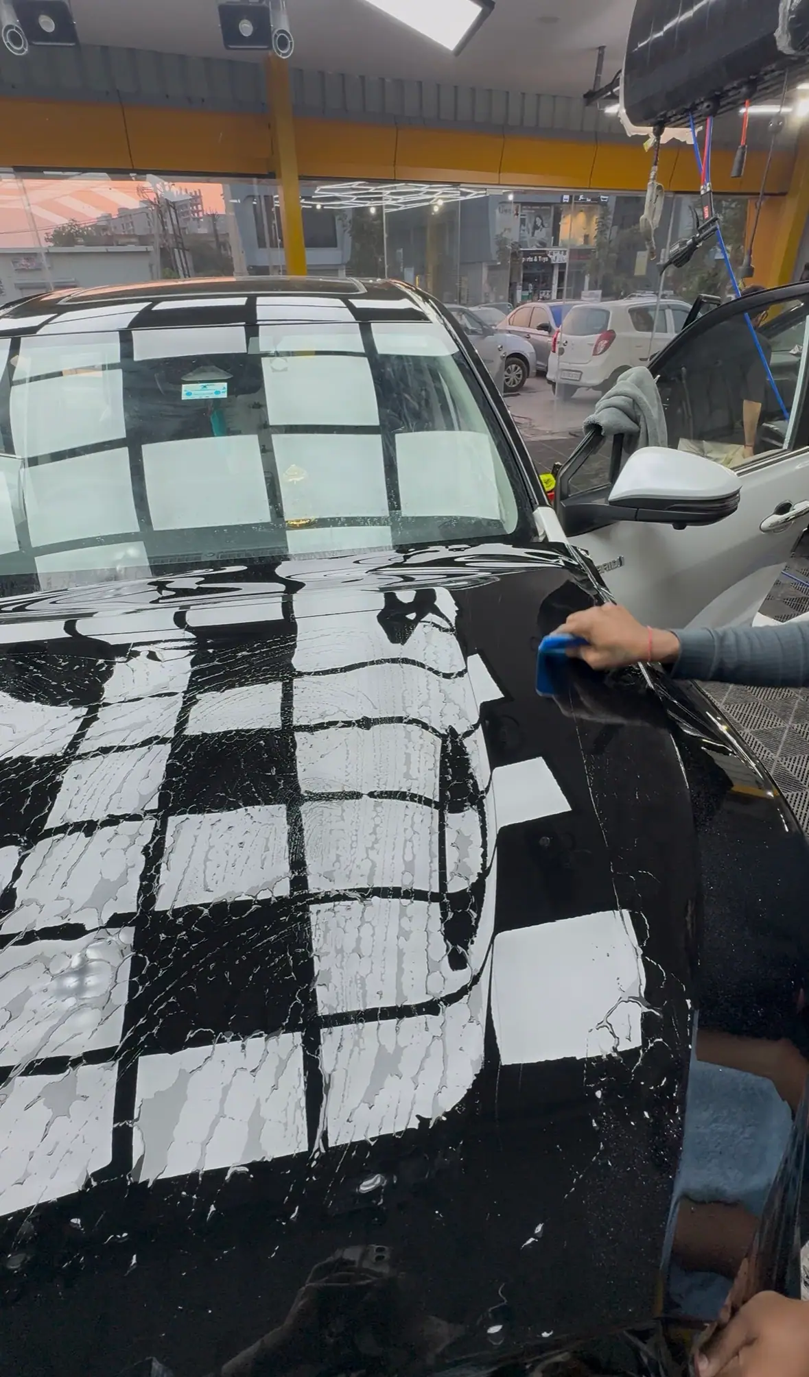 Car being detailed at JDM Cars